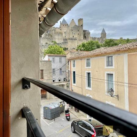 Le Donjon - Vue Cité Pied Cite Médiévale Neuf Carcasona Exterior foto
